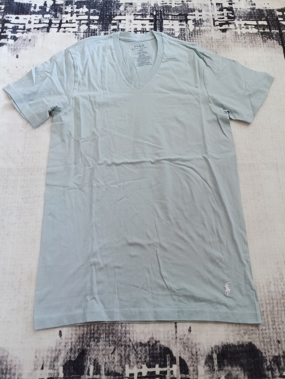 Polo by Ralph Lauren Men’s V-Neck Tee - Pale Blue